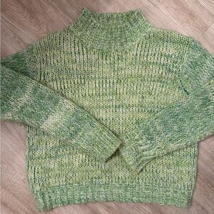 Hello Molly Sage Green Turtleneck Sweater